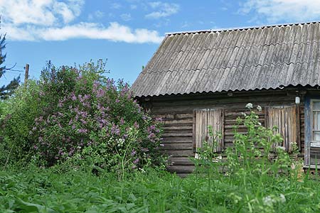 Деревня Гущино и озеро Бросно